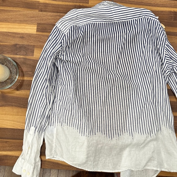 Faconnable Azur 100% Linen Shirt- Amazing colors and summer style XXL - Picture 6 of 6